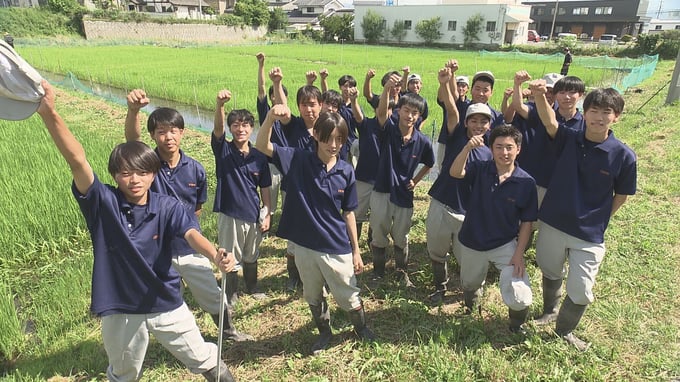 この高校の良いところはコメ作り!