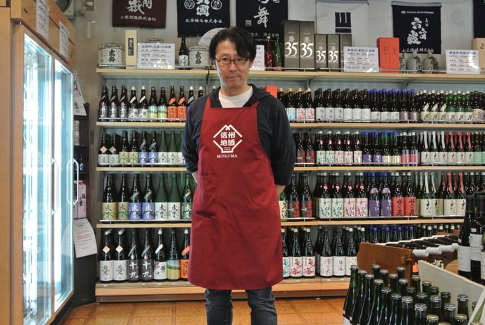 山恵錦で作られた日本酒の将来に期待を寄せる宮島国彦さん