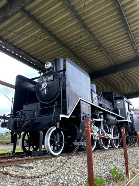 JR野辺山駅前銀河公園の蒸気機関車C56