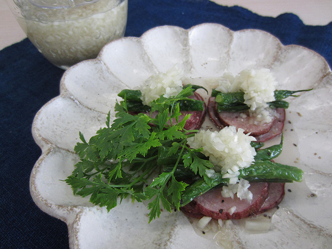 素揚げ野菜の玉ねぎドレッシング レシピ 長野県のおいしい食べ方