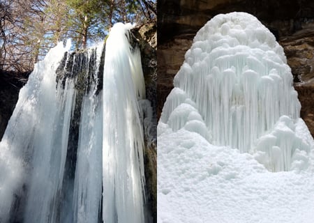 自然の造形美、氷瀑を見に行こう！