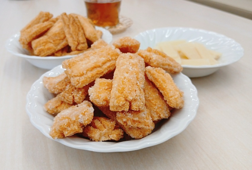 今も受け継がれる大町の伝統食「かき餅」